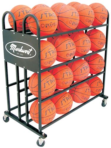 Markwort Stag Basketball Trolley 32 Ball Rack