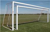 6'6"H x 18'6"W JR / 8'H x 24'W High School/Collegiate Soccer Goals W/Net (PAIR)