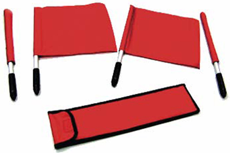 Blazer Athletic Linesmen Red Nylon Flag Kit (Set)