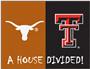 Fan Mats Texas/Texas Tech House Divided Mat