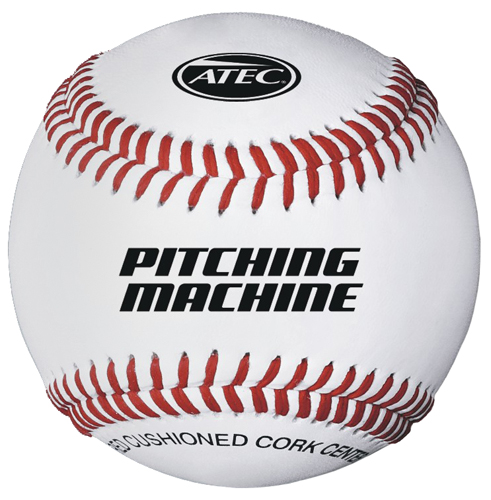 Atec Leather Pitching Machine Flat Seam Baseballs