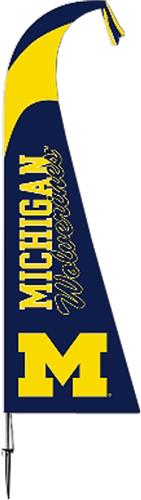 COLLEGIATE Michigan Wolverines Feather Flag