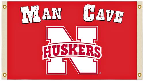 Collegiate Nebraska Man Cave 3' x 5' Flag