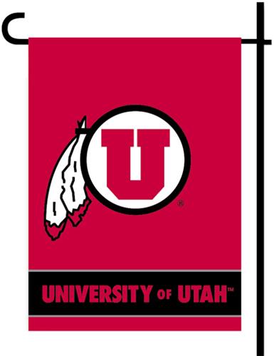 COLLEGIATE Utah Utes 2-Sided 13" x 18" Garden Flag