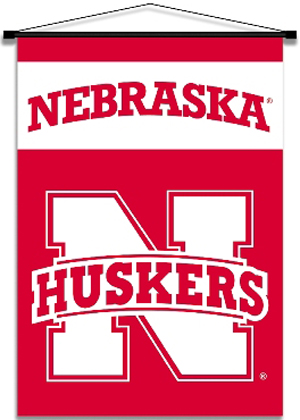 COLLEGIATE Nebraska Indoor Banner Scrolls