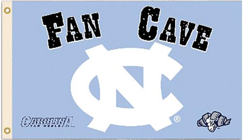 Collegiate North Carolina Man Cave 3' x 5' Flag
