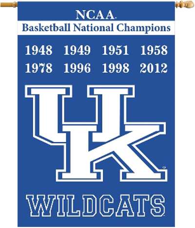 COLLEGIATE Kentucky Champ 2-Sided 28" x 40" Banner