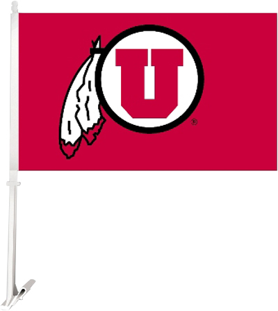 COLLEGIATE Utah 2-Sided 11" x 18" Car Flag