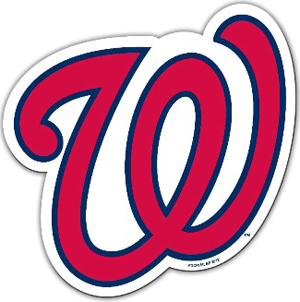 MLB Washington Nationals 12" Die Cut Car Magnets