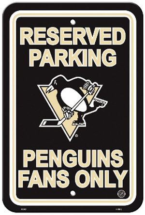 BSI NHL Pittsburgh Penguins Plastic Parking Sign
