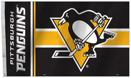BSI NHL Pittsburgh Penguins 3'x5' Flag w/Grommets