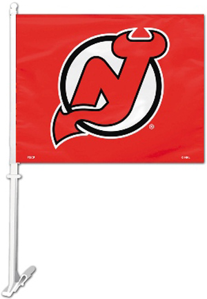 BSI NHL New Jersey Devils 2-Sided 11"x14" Car Flag