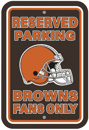 BSI NFL Cleveland Browns Reserved Parking Sign