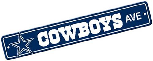 BSI NFL Dallas Cowboys Plastic Street Sign