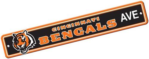 BSI NFL Cincinnati Bengals Plastic Street Sign
