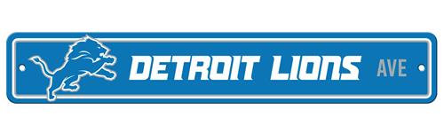 BSI NFL Detroit Lions Plastic Street Sign