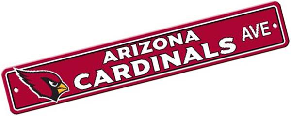 Arizona Cardinals Ave Street Sign 4x24