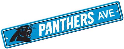 BSI NFL Carolina Panthers Plastic Street Sign
