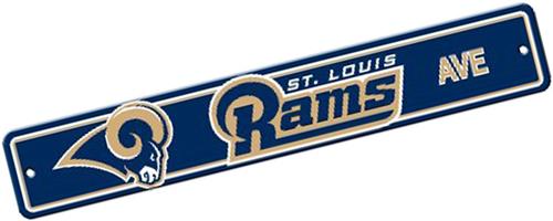 BSI NFL St. Louis Rams Plastic Street Sign