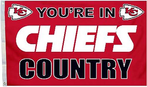 BSI NFL Kansas City Chiefs Country 3' x 5' Flag