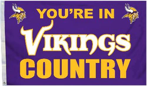BSI NFL Minnesota Vikings Country 3' x 5' Flag