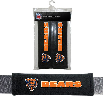 BSI NFL Chicago Bears Seat Belt Pads (2Pk)