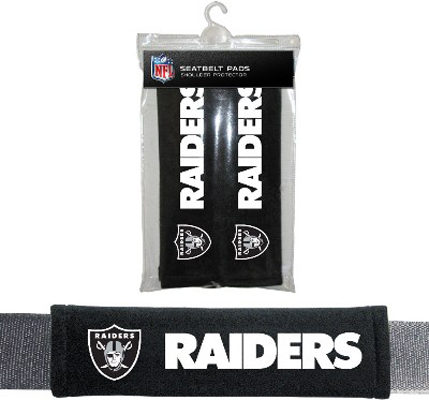 BSI NFL Oakland Raiders Seat Belt Pads (2Pk)