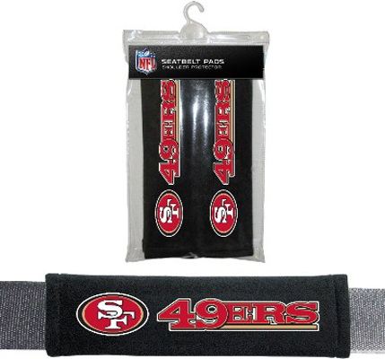 BSI NFL San Francisco 49ers Seat Belt Pads (2Pk)