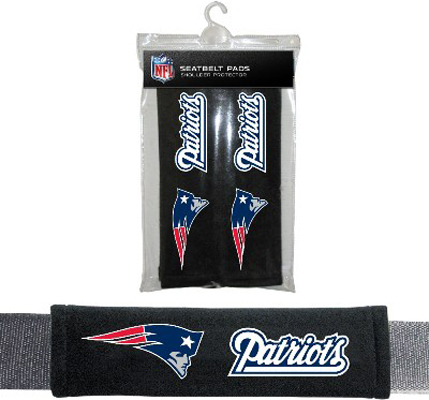 BSI NFL New England Patriots Seat Belt Pads (2Pk)