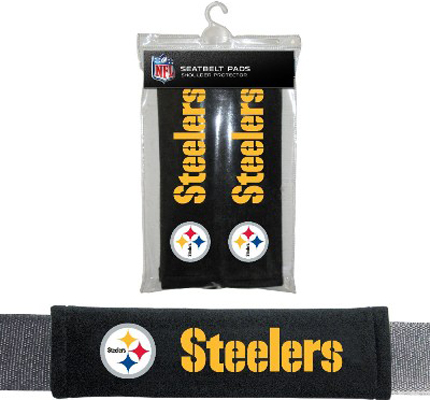 BSI NFL Pittsburgh Steelers Seat Belt Pads (2Pk)