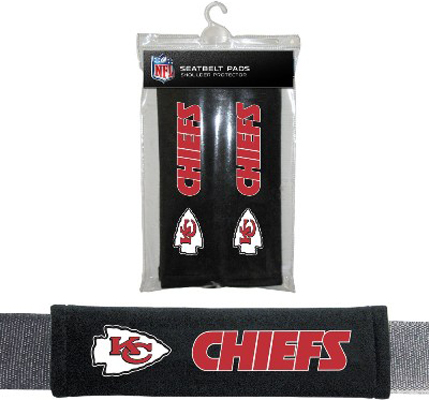 BSI NFL Kansas City Chiefs Seat Belt Pads (2Pk)