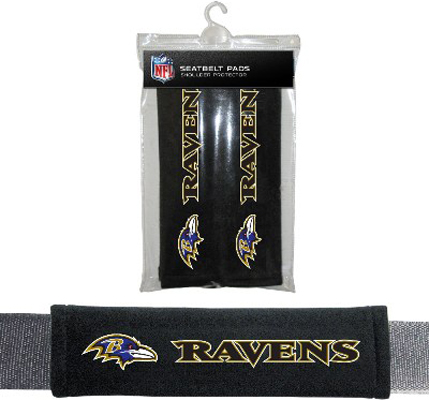 BSI NFL Baltimore Ravens Seat Belt Pads (2Pk)