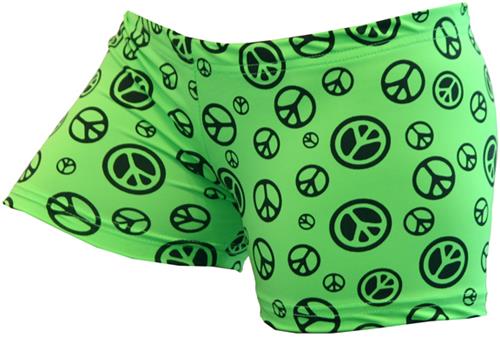 Gem Gear Compression Green Peace Shorts