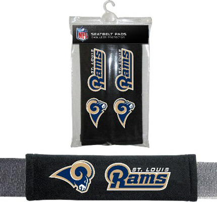 BSI NFL St. Louis Rams Seat Belt Pads (2Pk)