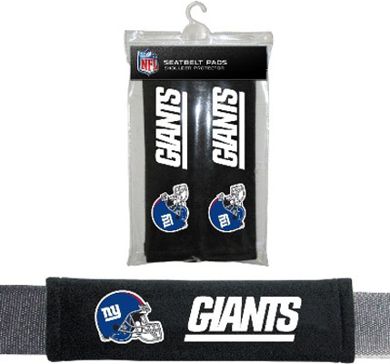 BSI NFL New York Giants Seat Belt Pads (2Pk)