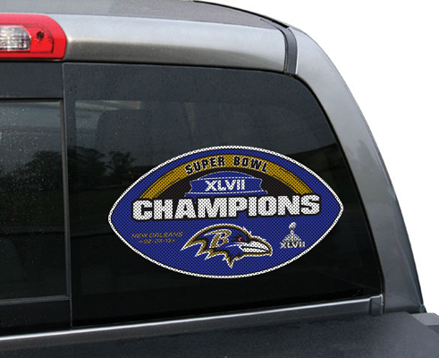 BSI NFL Baltimore Ravens Champ Diecut Window Film