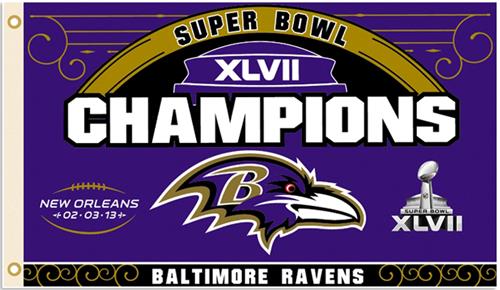 BSI NFL Baltimore Ravens SB Champ 3' x 5' Flag