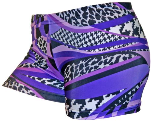 Gem Gear Compression Purple Mamba Shorts