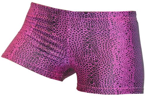 Gem Gear Compression Pink Snakeskin Shorts