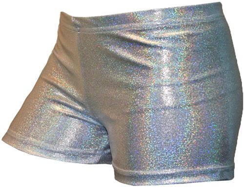 Gem Gear Compression Silver Hologram Shorts