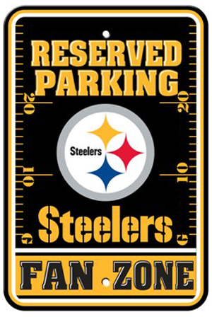 BSI NFL Pittsburgh Steelers Fan Zone Parking Sign