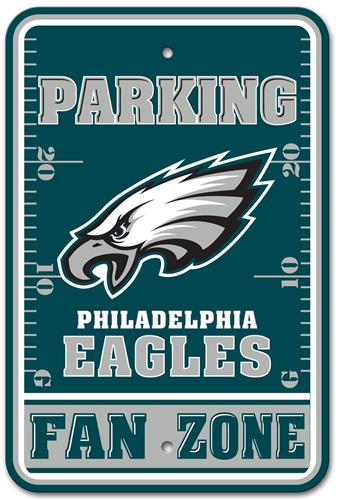 BSI NFL Eagles Fan Zone Plastic Parking Sign