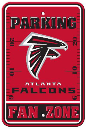 BSI NFL Atlanta Falcons Fan Zone Parking Sign