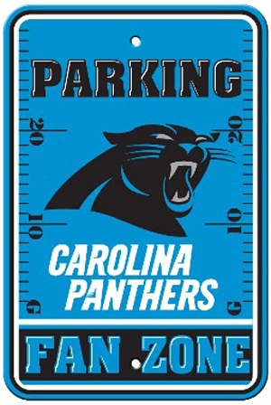 BSI NFL Carolina Panthers Fan Zone Parking Sign