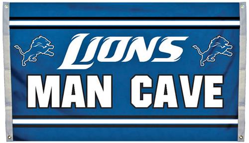 BSI NFL Detroit Lions Man Cave 3' x 5' Flag