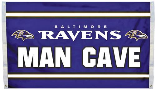 BSI NFL Baltimore Ravens Man Cave 3' x 5' Flag