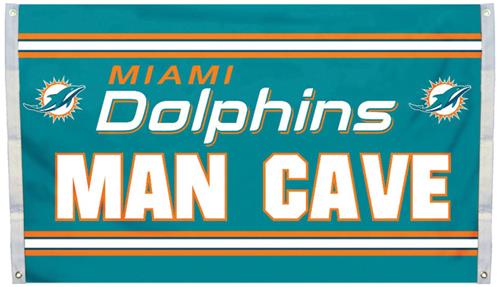 BSI NFL Miami Dolphins Man Cave 3' x 5' Flag