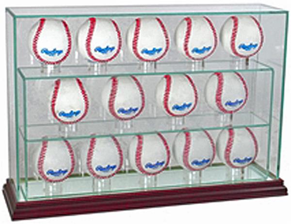 Perfect Cases 14 Baseball Upright Display Case Baseball Equipment And Gear 0948