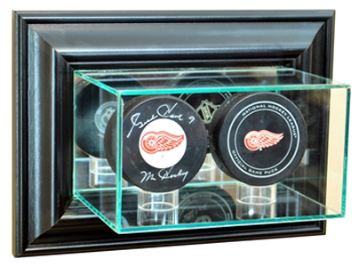 Perfect Cases Wall Mounted Double Puck Display Case