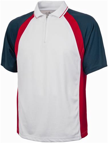 Charles River Men's Trinity Zip Polo Shirt. Printing is available for this item.